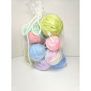 Baby Color Yarn Lot Pastels Balls 14+ oz.  Rated 3 4 Acrylic Solids Variegated